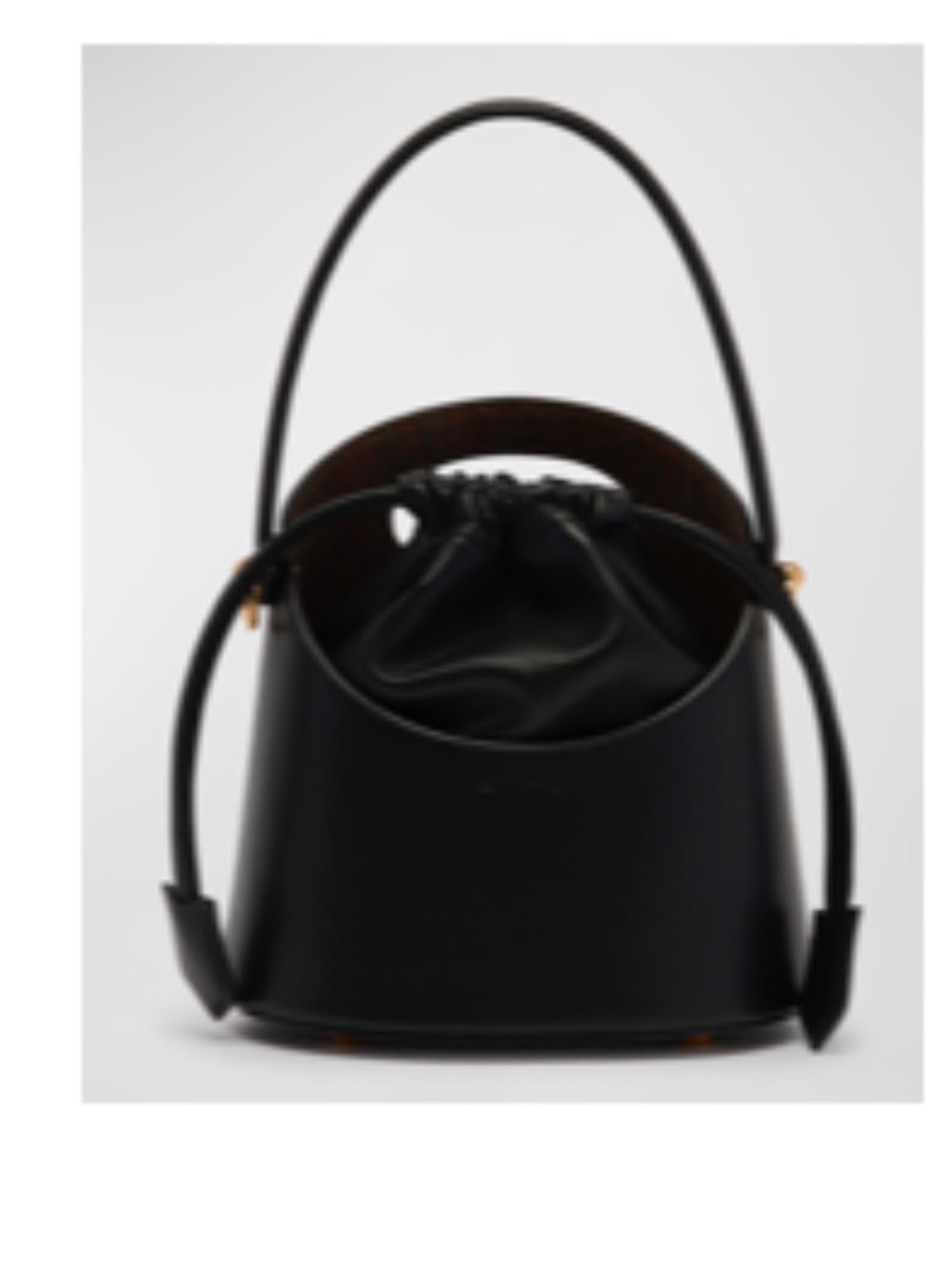 Etro Saturno Drawstring Leather Bucket Bag